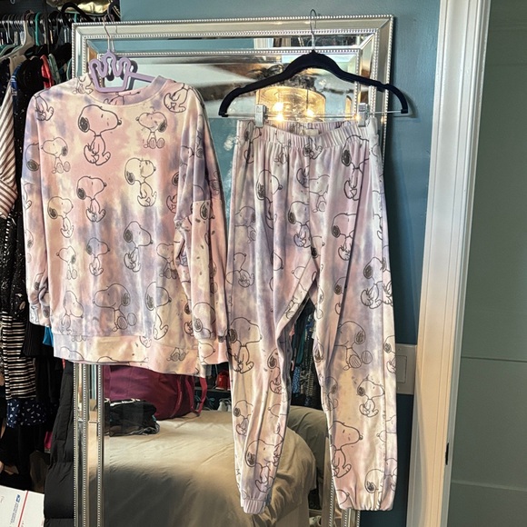 munki munki Other - munki munki Kids Snoopy Pajama Set - Light Pink